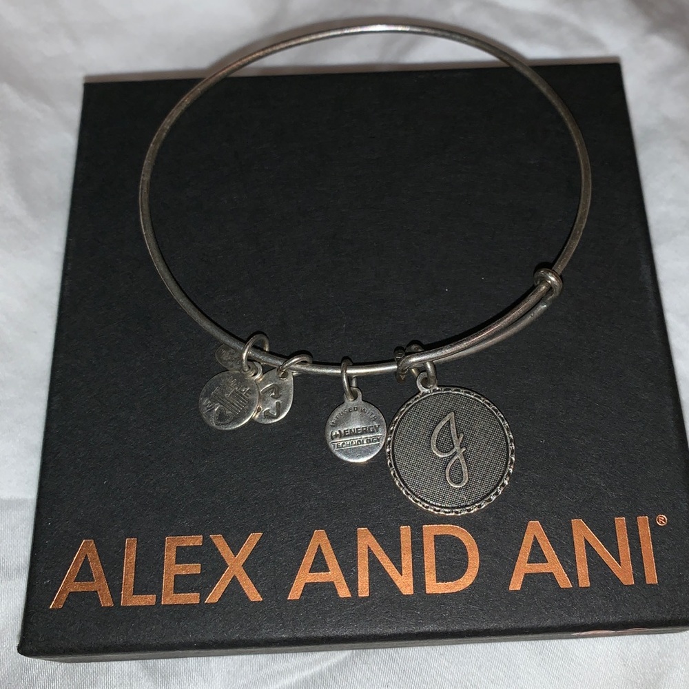 “J” Alex and Ani Bracelet